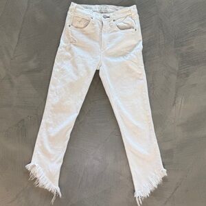 McGuire Denim White raw hem Valletta Straight Jeans
